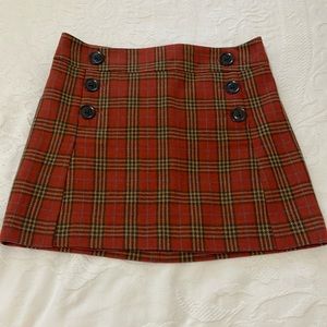 GAP Plaid Wool Skirt size 2